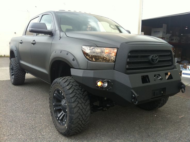 Sweet-looking #Toyota #Tundra with matte black paint