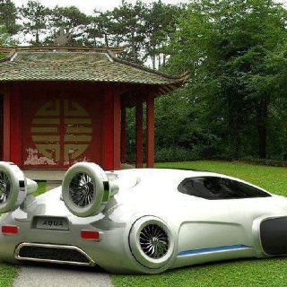 Volkswagen Aqua - concept car/ hovercraft all-terrain vehicle powered by hydrogen fuel cell.