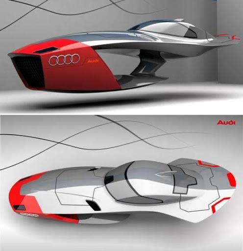 Audi Calamaro Concept flying car, does it look like it is something right out of a video game?