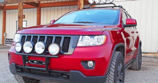 Rocky Road Outfitters custom hidden winch mount with optional accessories for 2011 Jeep Grand Cherokee.