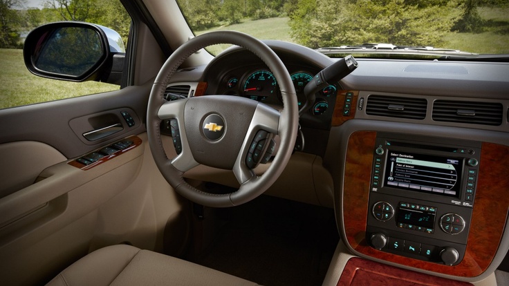 2013 Chevy Suburban with touch screen navigation or OnStar Turn-By-Turn Navigation.