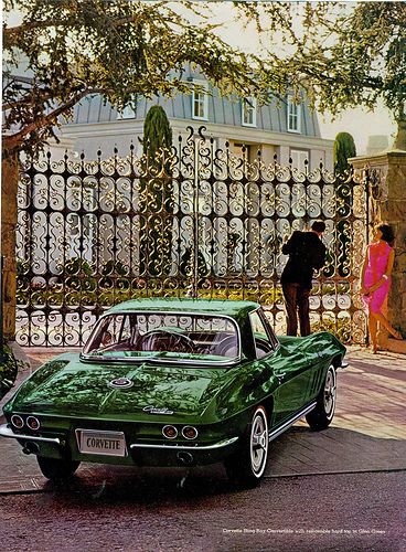 Retro car - 1965 Chevrolet Corvette Sting Ray Convertible