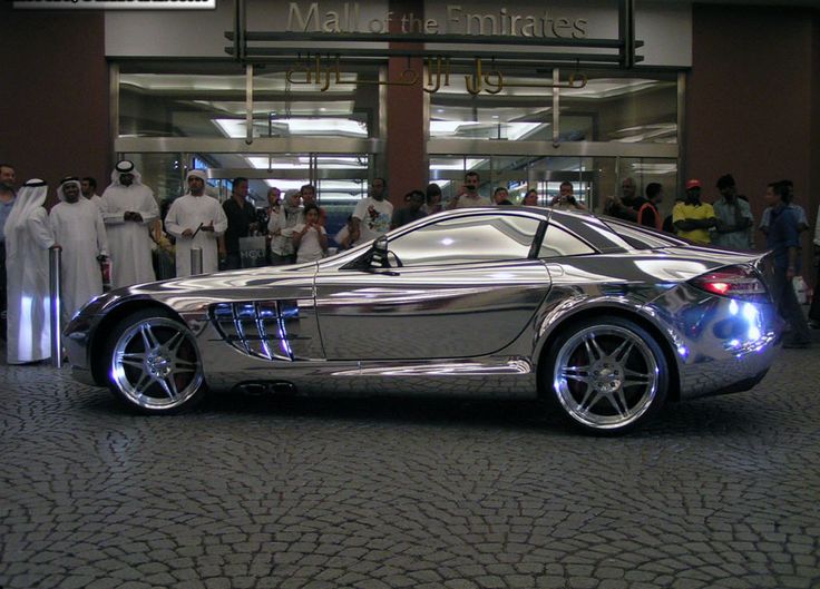 WTF! Only in Dubai! Click the chrome Mercedes for the full story