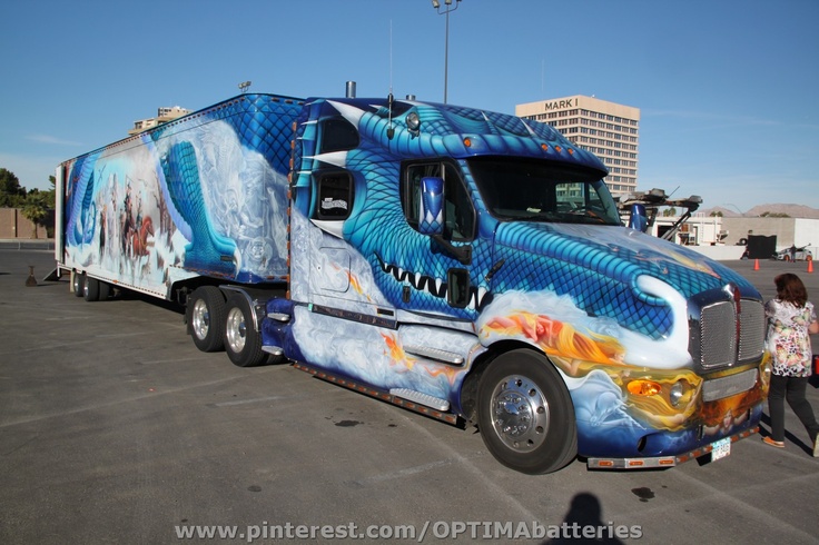 Another shot of the amazing Dragonmaster semi truck. This 2000 Kenworth sold at Barrett-Jackson Scottsdale in 2013 for $110,000