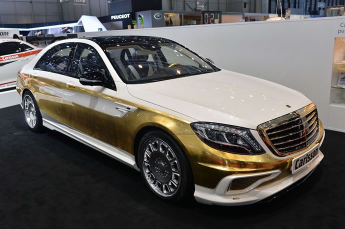 Carlsson CS50 Versailles is a gold customization of Mercedes S-Class gone wrong