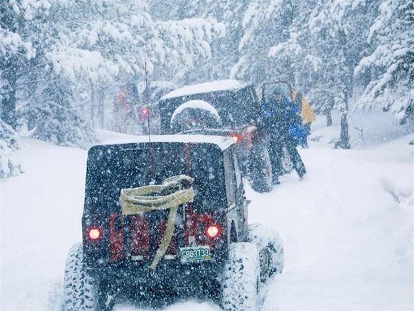 Oh the weather outside Is frightful, but having a Jeep is so delightful
