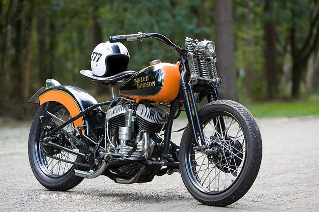 This lovely 1948 Harley WL from Belgium has been completely rebuilt, right down to the transmission. Owner Patrick Heselmans gave the bike a new top end, with t