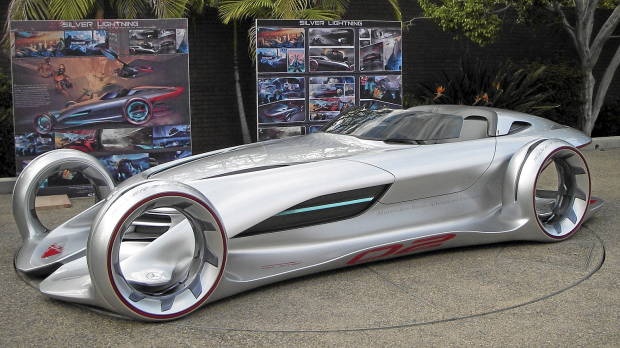 Concept automobile - Mercedes Silver Lightening contest concept..