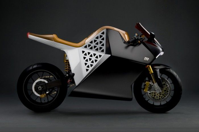 An electric motorbike concept called Mission ONE created by fuseproject.