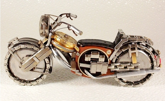 Motorbike - Watches Transformed Into Intricate Motorcycles