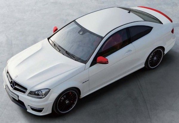 Mercedes Benz C63 AMG special edition dresses in white and red for Japan