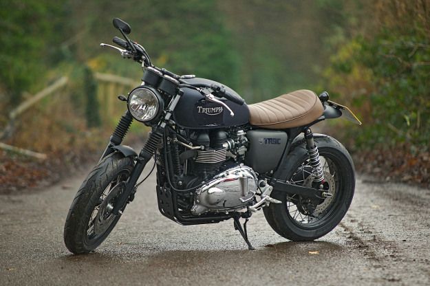 Most bike builders rhapsodize about their creations. Kev Taggart describes his Triumph Bonneville T100 as a??Small, squat, and tough as old boots.a??