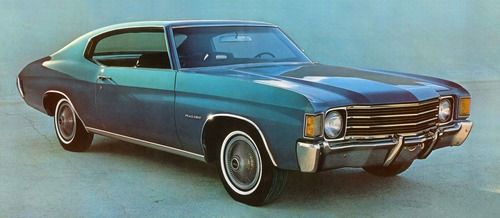 saychevrolet:  Quick fix: Originally unplanned 1972 GM-wide A-body facelift creates most-handsome Chevelle or Malibu of all time. An Ascot b...