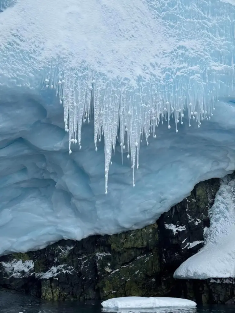 Українські полярники вперше зафіксували унікальне явище в Антарктиді — «крижане намисто»